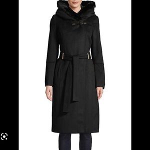 Calvin Klein Black Winter Wool Coat